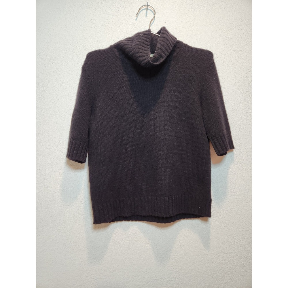 Lauren Ralph Lauren Petite Brown Cashmere Angora Wool Turtleneck Sweater PM‎